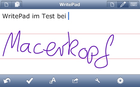 WritePad iPhone