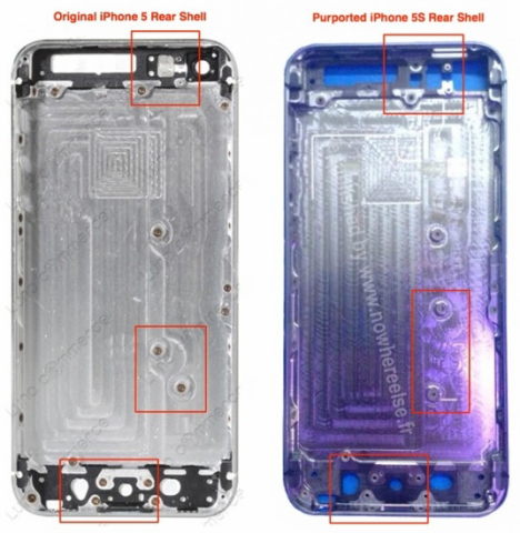 leak iphone 5s design bauteile 08-2013