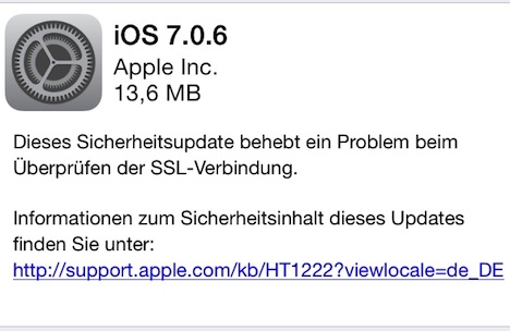 iOS 7.0.5