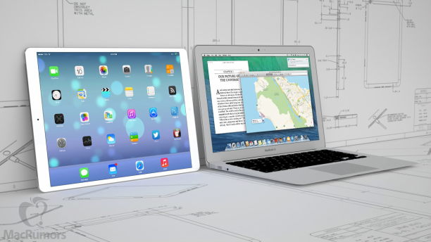 12,9 Zoll iPad vgl 13 Zoll MacBook Air