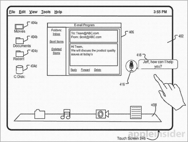 Siri für OS X Patent - 2