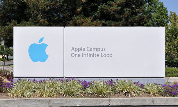 Schild vom Apple Campus