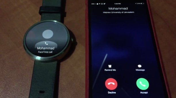 android wear iphone