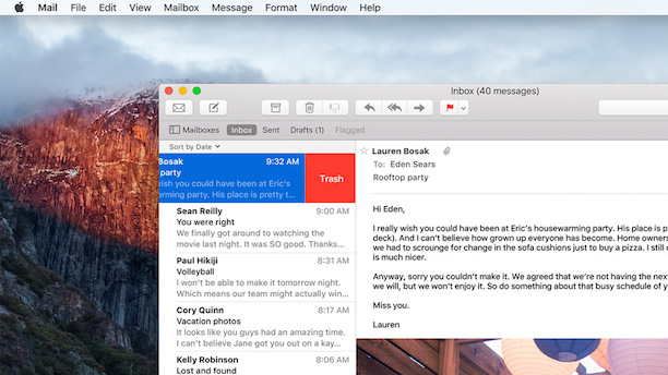 OS X 10.11 Mail
