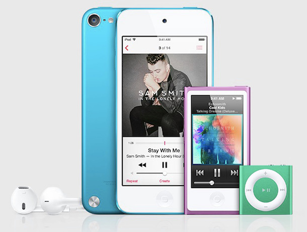 iPods filtrados en iTunes 12.2