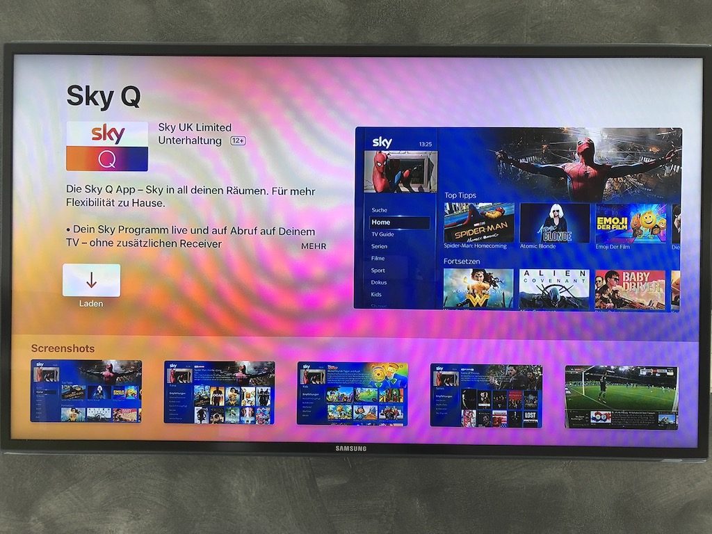 Sky Q App ab sofort für AppleTV verfügbar › Macerkopf