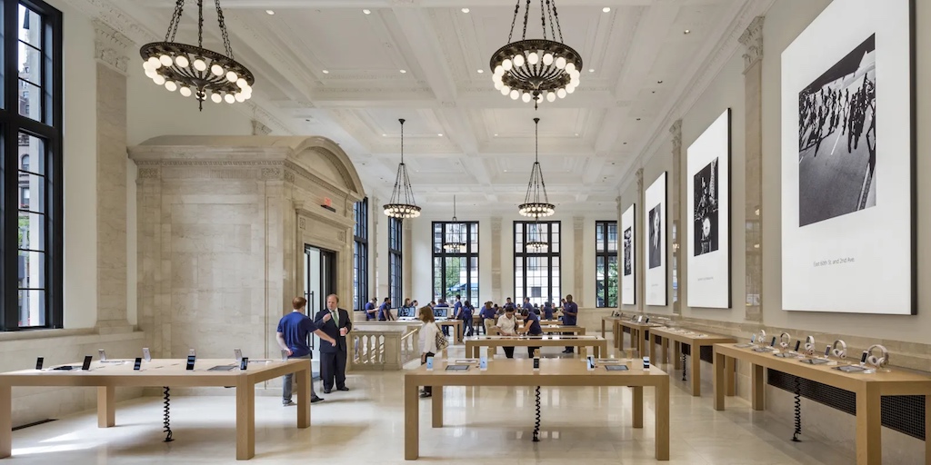 Apple Upper East Side Store In New York Gewinnt Aia Award