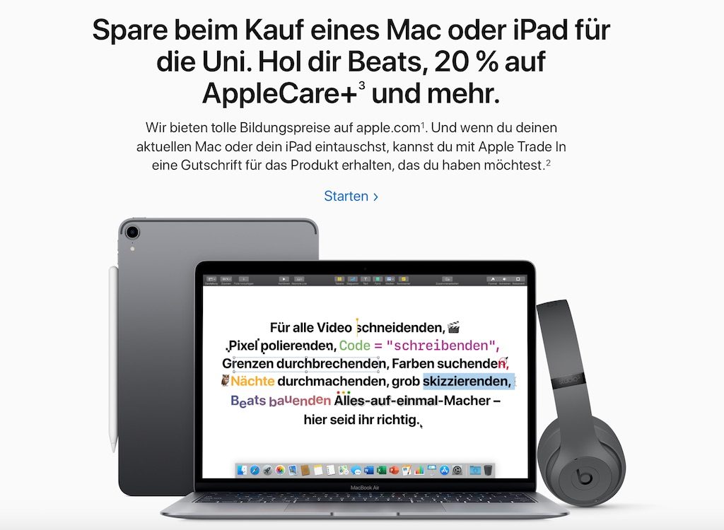 apple back to school promotion 2019