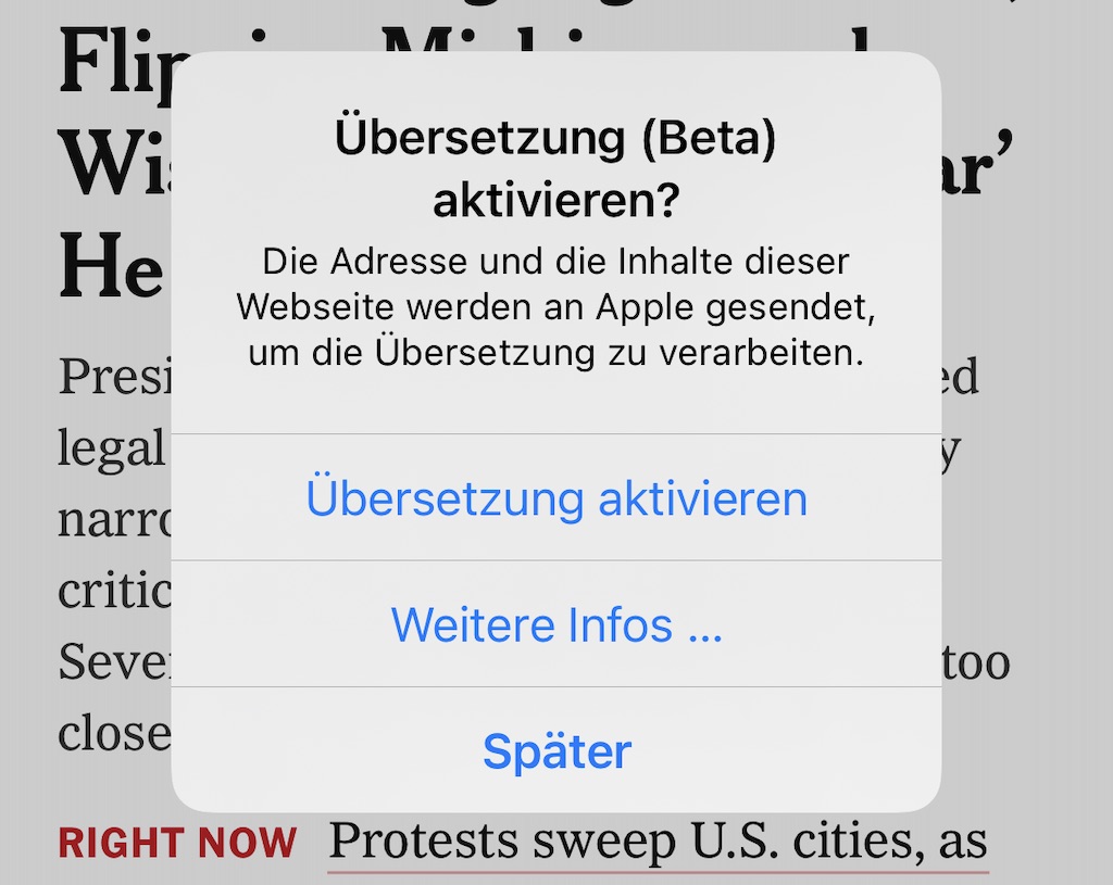 safari browser auf deutsch umstellen