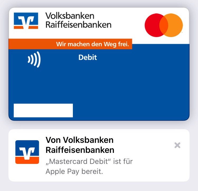 Volksbanken Apple Pay