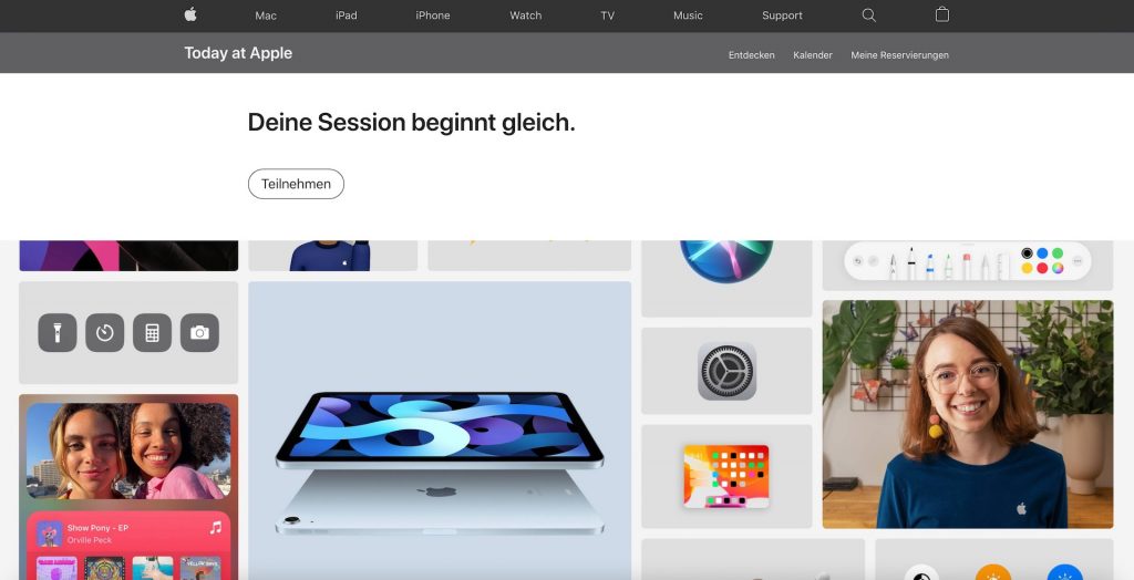 iPad kennenlernen: So läuft die Online-Session bei Apple