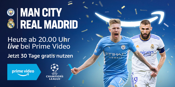 Prime Video: Manchester City vs. Real Madrid heute im Live-Stream ›  Macerkopf