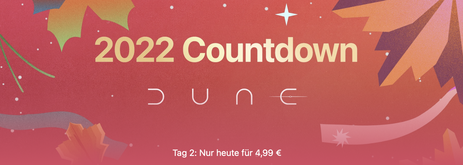 Apple 2022 Countdown – Tag 2: „Dune“ nur 4,99 Euro
