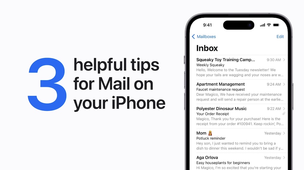 Apple gibt 3 hilfreiche Tipps für die Mail-App auf dem iPhone › Macerkopf
