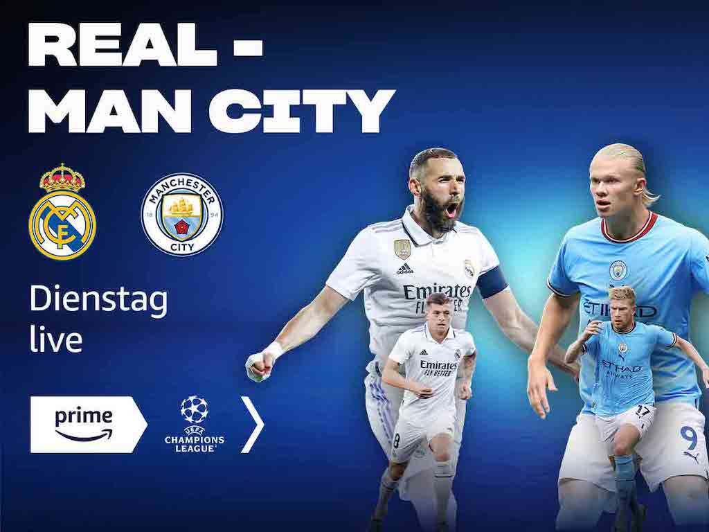 Kostenlos bei Prime Video Real Madrid gegen Manchester City Champions League › Macerkopf
