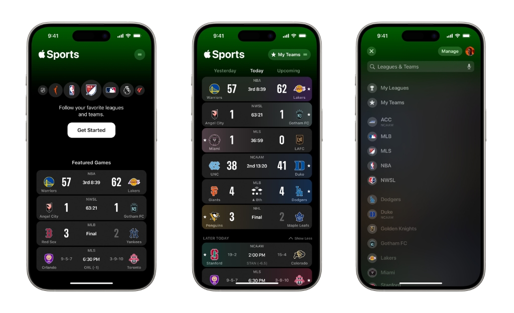Apple kündigt kostenlose „Apple Sports“-App an